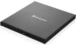 Verbatim Externer Slimline CD/DVD-Brenner USB-C Laufwerk
