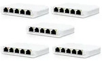 Ubiquiti USW-Flex-Mini Managed Switch 5er Pack 5x Gigabit Ethernet, 1x PoE PD