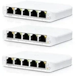 Ubiquiti Flex Mini Managed Switch 3er-Pack 5x Gigabit Ethernet, 1x PoE+ zur