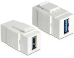 Delock Keystone PC Modul USB 3.0 A Buchse > USB 3.0 A Buchse