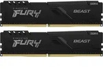 Kingston FURY Beast Schwarz 16GB Kit 2x8GB DDR4-3600 CL17 UDIMM Gaming