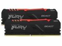 Kingston FURY Beast RGB 16GB Kit 2x8GB DDR4-3200 CL16 UDIMM Gaming Arbeitsspeicher
