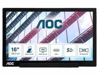 AOC I1601P tragbarer Monitor - IPS-Panel, Full HD, USB-C