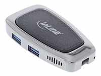 InLine Multifunktions-Hub USB 3.2 Gen.2 USB Typ-C (2x USB-A 10Gb/s + 1xHDMI 4K@60Hz +
