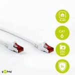 Goobay 7,5m CAT 6 Patchkabel, S/FTP PiMF, Wei&szlig;