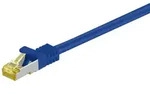 Goobay 0.5m RJ45 Patchkabel CAT 6A S/FTP PiMF, 500 MHz, mit CAT 7 Rohkabel, blau LSZH