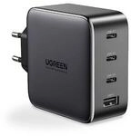 UGREEN USB-A+3xUSB-C 100W GaN Tech Schnell-Ladeger&auml;t, schwarz