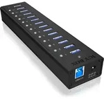 ICY BOX aktiver 13-Port USB 3.0 Hub im Aluminium-Geh&auml;use