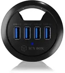 ICY BOX IB-HUB1403 USB 3.0 Tisch-Hub mit 4 Ports USB-Hub