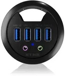 ICY BOX IB-HUB1403A - 4 Port USB 3.0 Tisch-Hub USB-Hub