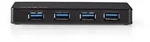 Nedis USB-Hub | 4-Port ports | USB 3.2 Gen1 | Netzstromversorgung / Stromversorgung