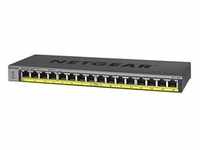 NETGEAR GS116PP Unmanaged Switch 16x Gigabit Ethernet PoE+, 183W