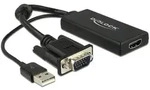 Delock Adapter VGA-Stecker + Audio > HDMI-Buchse