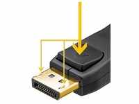 Goobay 1m DisplayPort/DVI-D-Adapterkabel [vergoldete Kontakte, Displayport mit