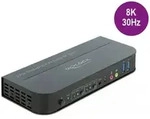 Delock DisplayPort 1.4 KVM Switch 8K 30 Hz mit USB 3.0 und Audio
