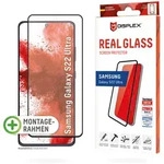 DISPLEX Full Cover Panzerglas 10H f&uuml;r Samsung Galaxy S22 Ultra Eco-Montagerahmen,