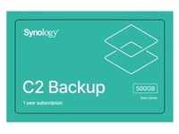 Synology C2 Backup Lizenz 500GB, 1 Jahr Laufzeit