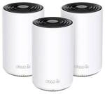 TP-Link Deco XE75 WiFi 6E Mesh System, 3er Set AXE5400 Tri-Band, 3x Gb LAN/WAN (pro