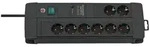Brennenstuhl Premium-Line DUO &Uuml;SS 8fach schwarz 60kA/o.Filter 3m H05VV-F3G1,5 *DE*