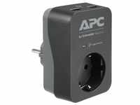 APC SurgeArrest Essential PME1WU2B-GR Steckdosenleiste 1x Ausgang, 2x USB, 230 Volt,