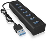 ICY BOX 7-Port Hub mit USB Type-A Anschluss und Netzteil