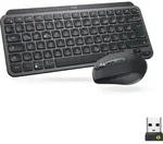 Logitech Kombi Wireless MX Keys Mini Tastaur-und-Maus-Set schwarz, DE