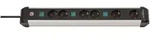 Brennenstuhl Premium-ALU-Line 6fach schwarz *DE* 3m H05VV-F3G1,5 3x2fach schaltbar