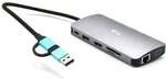 i-tec USB 3.0 USB-C/Thunderbolt 3x Display Travel Nano Dock mit LAN & Power Delivery