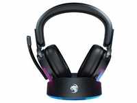 Roccat Syn Max Air black - Kabelloses RGB-Gaming-Headset mit 3D-Audio und