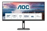 AOC U34V5C Office Monitor - Höhenverstellung, 100 Hz, USB-C AOC U34V5C Office Monitor - Höhenverstellung, 100 Hz, USB-C