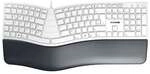 Cherry KC 4500 Ergonomische Tastatur, Kabelgebunden Handballenauflage, USB-Anschluss,