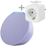 Bundle Amazon Echo Pop Lavendel + Nedis Smart Plug Kompakter und smarter