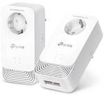 TP-Link G.hn2400 Powerline Set mit Steckdose 2x Adapter, bis zu 1.428 Mbit/s, G.hn