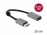 Delock Aktiver DisplayPort 1.4 zu HDMI Adapter 4K 60 Hz (HDR)