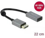 Delock Aktiver DisplayPort 1.4 zu HDMI Adapter 4K 60 Hz HDR