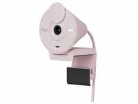 Logitech Brio 300 Full HD Webcam - ROSE, USB-C Anschluss, Integriertes Mikrofon,