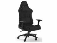 CORSAIR TC100 Relaxed Soft Fabric Gamingstuhl schwarz - Gaming Stuhl mit Lendenkissen