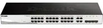 D-Link DGS-1210-28 Smart+ Managed Switch 24x Gigabit Ethernet, 4x GbE/SFP Combo