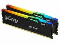 Kingston FURY Beast RGB Schwarz 64GB Kit 2x32GB DDR5-6000 XMP CL40 DIMM
