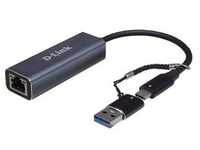 D-Link DUB-2315 USB-Netzwerk-Adapter USB-C/USB-A zu 2.5-Gigabit-Ethernet