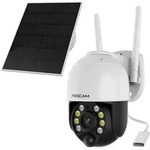 Foscam B4 WLAN &Uuml;berwachungskamera Wei&szlig; inkl. Solarpanel 4MP 2560x1440, Akkubetrieb,