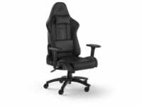 CORSAIR TC100 Gaming-Stuhl mit Stoffbezug schwarz - Gaming Stuhl mit Lendenkissen und