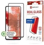 DISPLEX Full Cover Panzerglas (10H) f&uuml;r Samsung Galaxy A54 5G Eco-Montagerahmen,