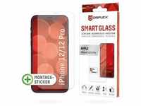 DISPLEX Smart Glass (9H) für Apple iPhone 12/12 Pro Montagesticker, unzerbrechlich,