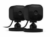 Amazon Blink Mini 2-Kameras Black - 1080p-HD-Video, Nachtsicht, Alexa, schwarz