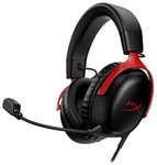 HyperX Cloud III - Gaming-Kopfh&ouml;rer, schwarz-rot, kabelgebunden, 3,5 mm, USB-C und
