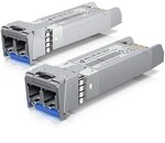 2er Pack Ubiquiti UACC-OM-SM-10G-D Transceiver-Modul SFP+, 10 Gbit/s, LC Duplex, bis
