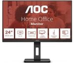 AOC 24E3QAF 24 Zoll Full HD Monitor, Lautsprecher, h&ouml;henverstellbar (1920x1080, 75
