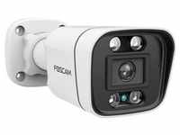 Foscam V5EP Überwachungskamera Weiß 5MP 3072x1728, PoE, Integrierter Scheinwerfer