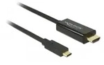 DeLOCK 85291, Delock Kabel USB Type-C auf HDMI, 4K 60 Hz, 2m, schwarz